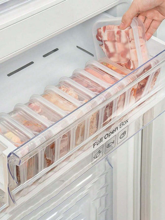 Refrigerator Freezer Storage Box Set of 2 or 5 - 350ml/11.8oz, Microwave Safe, Reusable, BPA-Free Fresh Food Containers