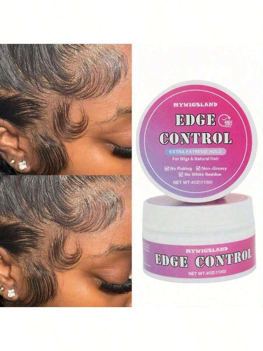 113g Extreme Firm Hold Edge Control Wax: Non-Greasy Smooth Styling for Baby Hair
