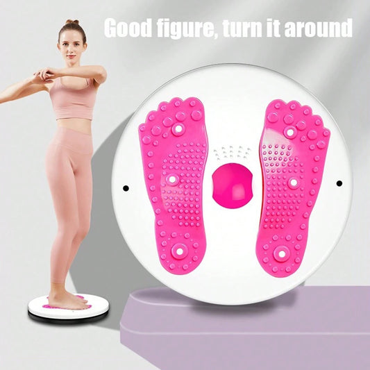 11-Inch Core Ab Twister Board with Reflexology Magnets for Slimming and Strengthening Abdominal Stomach. Suitable for Home or Office Fitness Training.