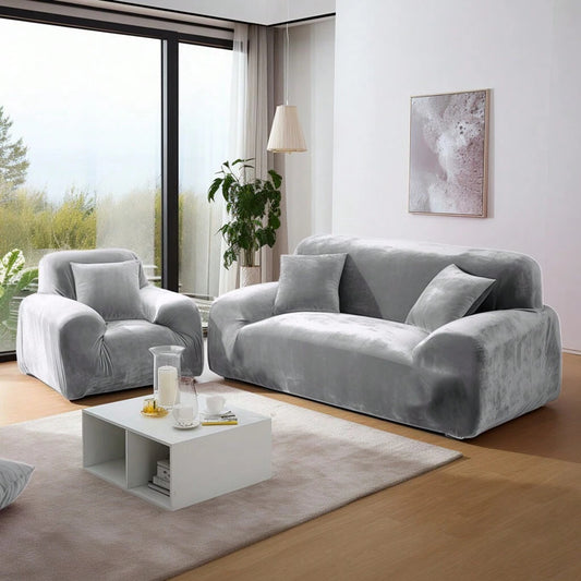 Velvet Sofa Covers Set for 1-4 Seater Sofas