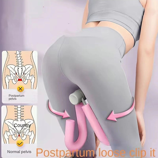 Single Pink Thigh Master for Home Pelvic Muscle Exercise. Also Works as a Toner for Legs and Arms. Ideal Yoga and Fitness Equipment.