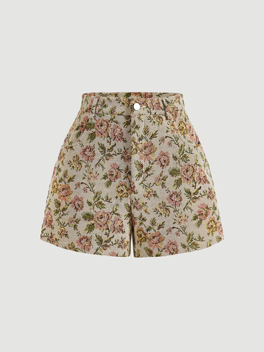 Shorts with Floral Print