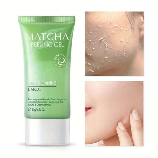 Matcha Scrub Gel 60g: Deep cleansing for pores, an exfoliating scrub for both face and body.