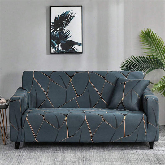 One-piece Irregular Pattern Printed Sofa Cover, featuring a Modern Style and Soft Elasticity