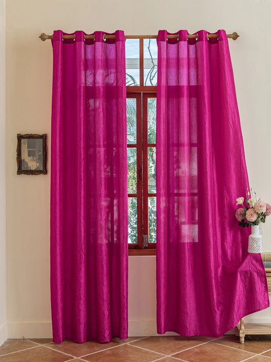 Decorative Sheer Curtains in Solid Color