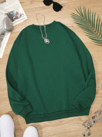 Women's Long Sleeve Printed Pullover Sweatshirt