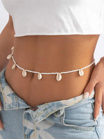Waist Chain adorned with Shell Decor and Beads