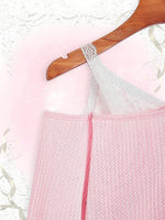 Fairycore Contrast Lace Asymmetrical Neck Tee