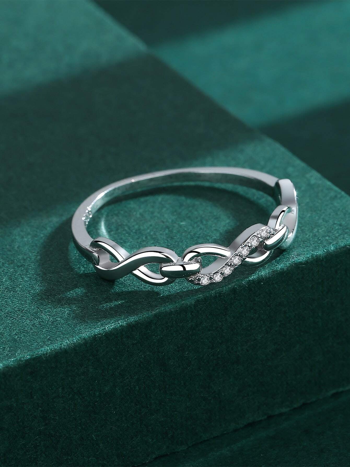 925 Sterling Silver Ring with Uncommon Geometric Design - Intended for Both Finger and Pinky, Designed for Women.