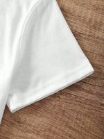Heart Print Short Sleeve T-shirt for Women by LUNE