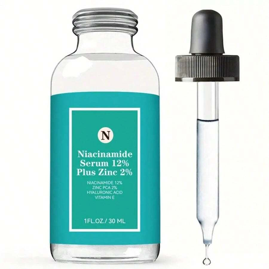Niacinamide Serum 12% Plus Zinc 2%: Hyaluronic Acid & Vitamin E - 1 Fl.Oz/30ml. Advanced Skin Care for Radiant & Youthful Skin.