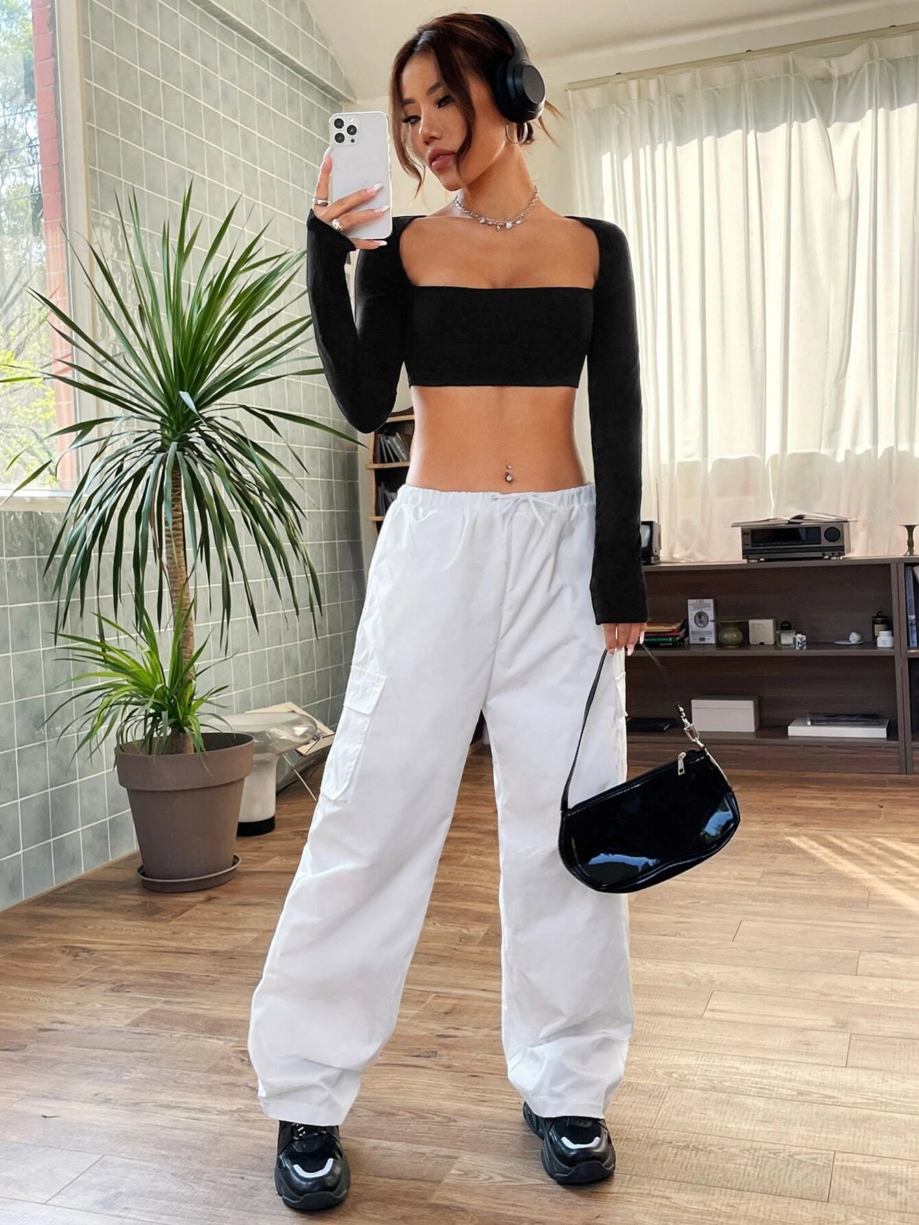 ICON Tie-Back Backless Crop Top