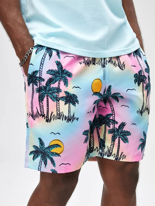 Shorts with Tropical Print for Men by Street Life