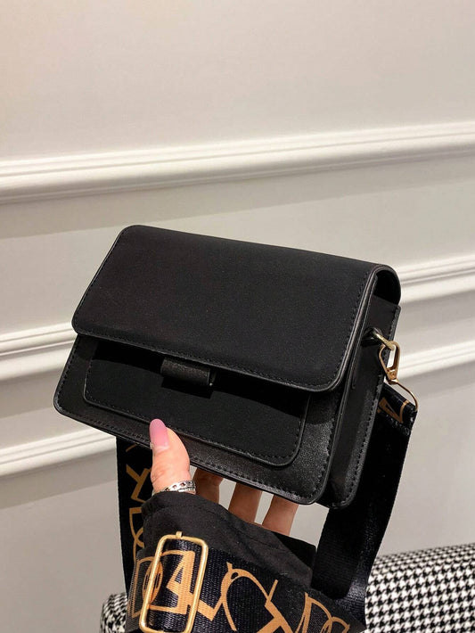 Colorblock Mini Flap Square Bag