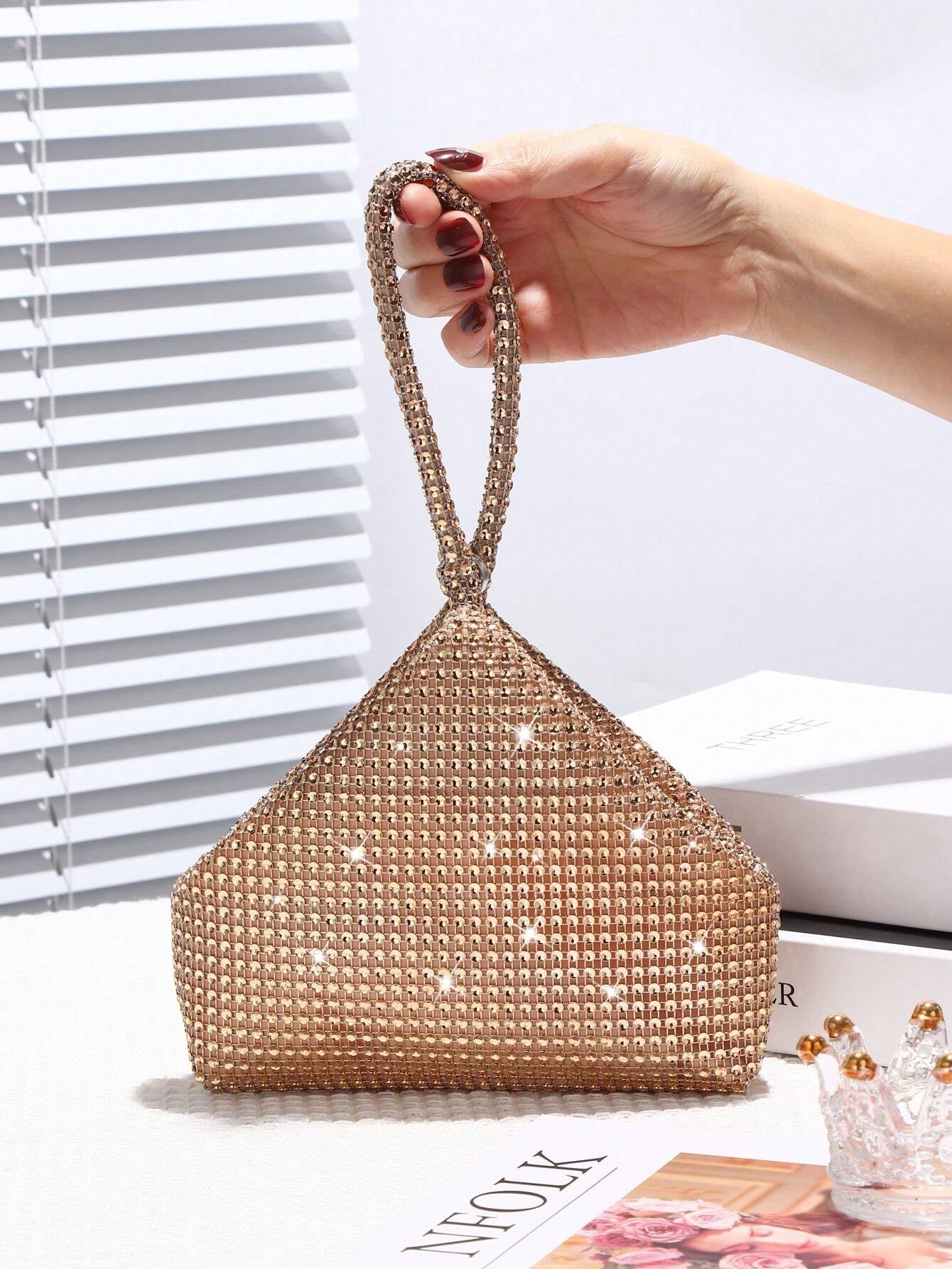 Glamorous Glitter Rhinestone Evening Bag: Sequin Luxury for Prom and Parties