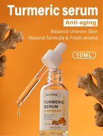 Turmeric Serum Freckle Whitening Fade Dark Spots Removal Pigment Melanin Correcting Facial Beauty Face Skin Care Products 10ml